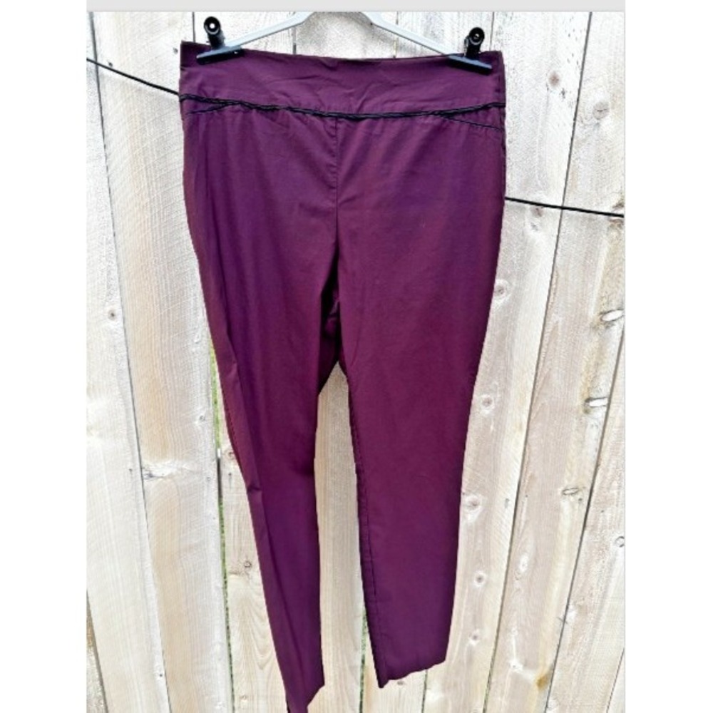 7th Avenue New York & Company XL Tall Burgundy Dress Pants Stretch